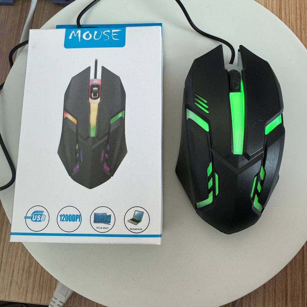 Câblé Lumineux E-sports Bureau Souris informatique