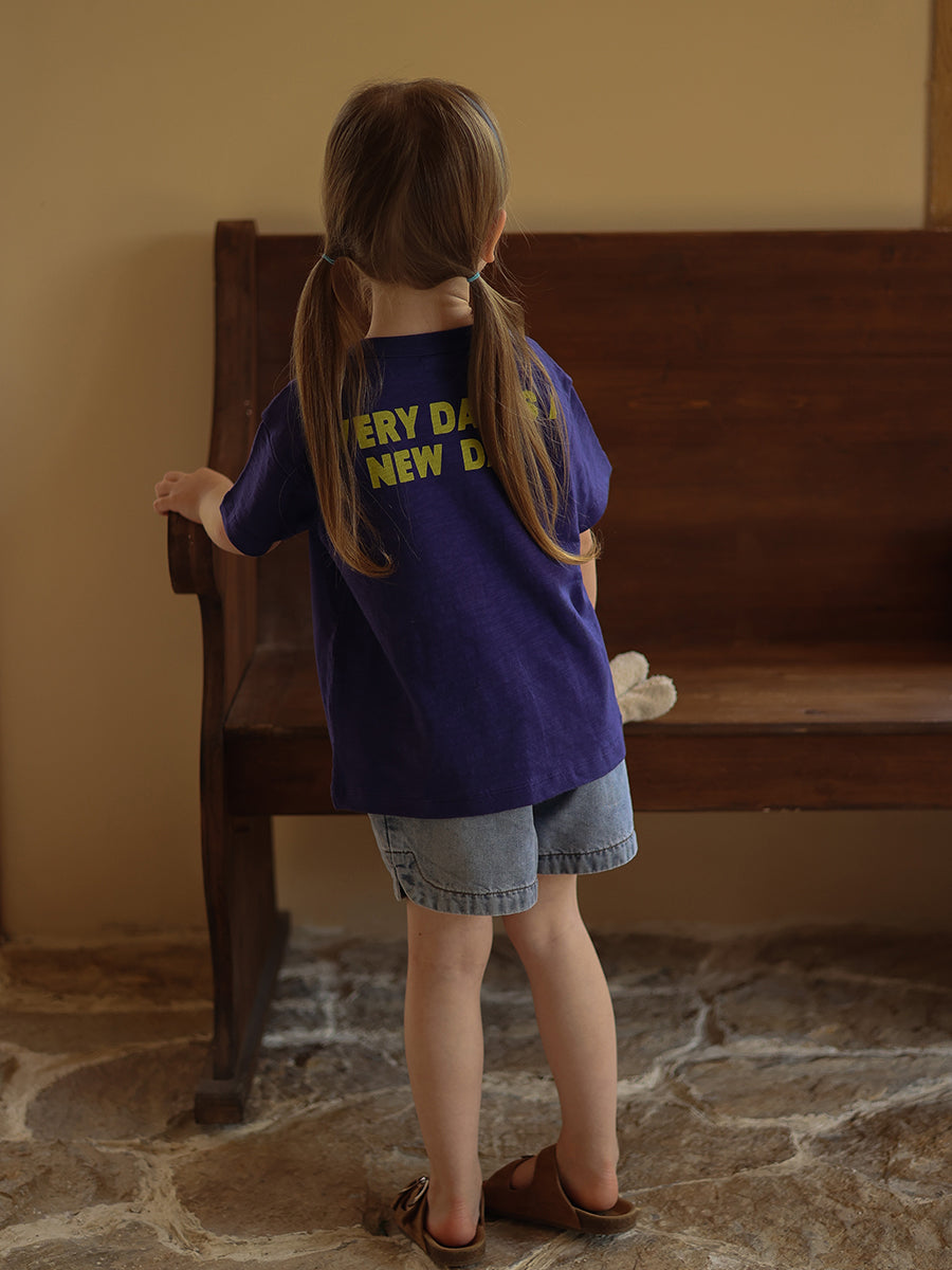 Baby Kindergarten Short denim polyvalent
