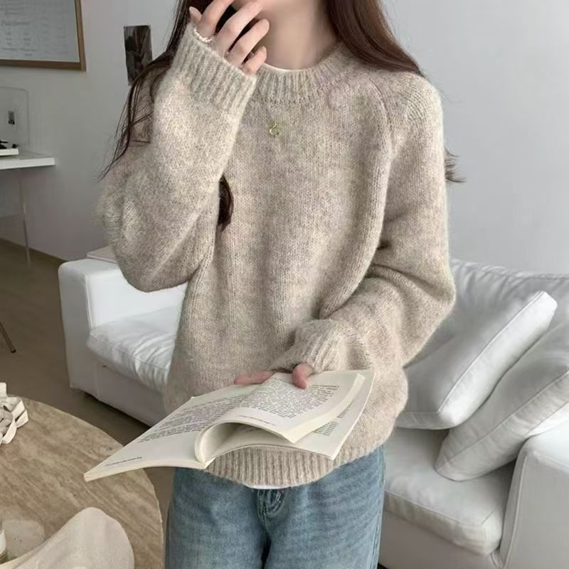 Pull à col rond de style coréen