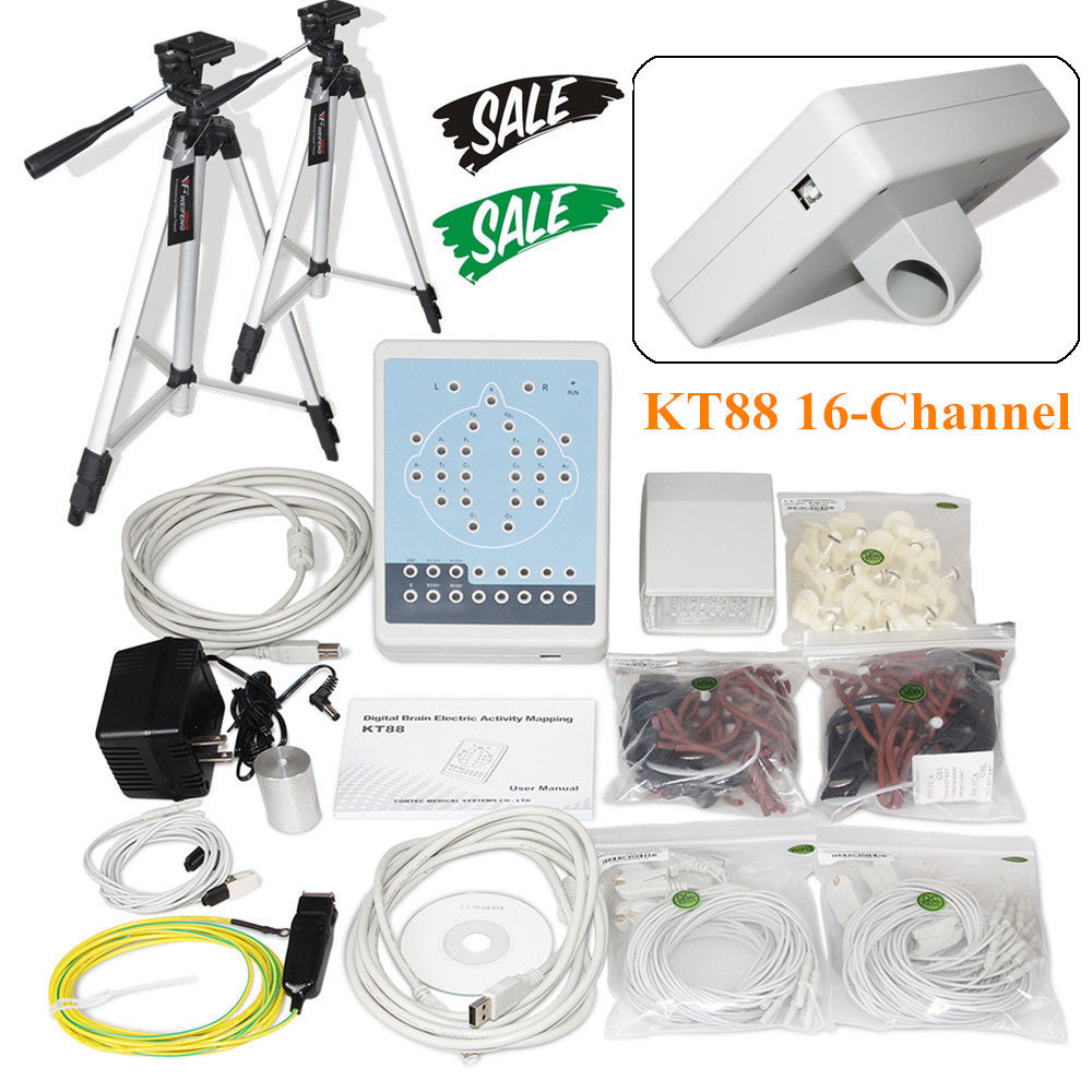 CE CONTEC KT88-1016 EEG 16 canaux EEG numérique Et système de cartographie Cerveau électrique