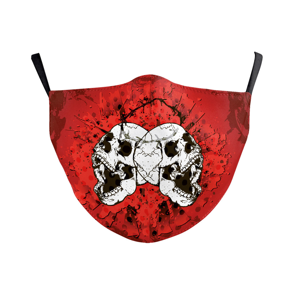 Impression numérique Masque visage Wansheng Crâne Masque de poussière double couche