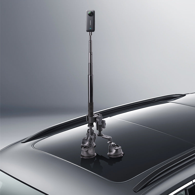 Vue panoramique de caméra Angle Voiture Toit et Raquette Coupe d'aspiration Support fixe