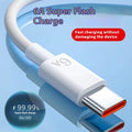 Câble de données à charge rapide 6A de type C