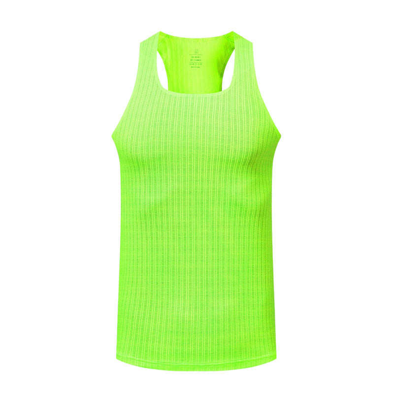 Hommes Solid-colore Athletic Casual Respirant Haut de réservoir à séchage rapide