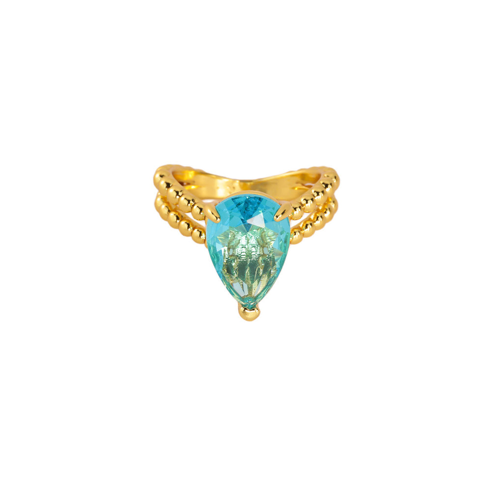 Anneau Zircon de luxe légère pour femmes