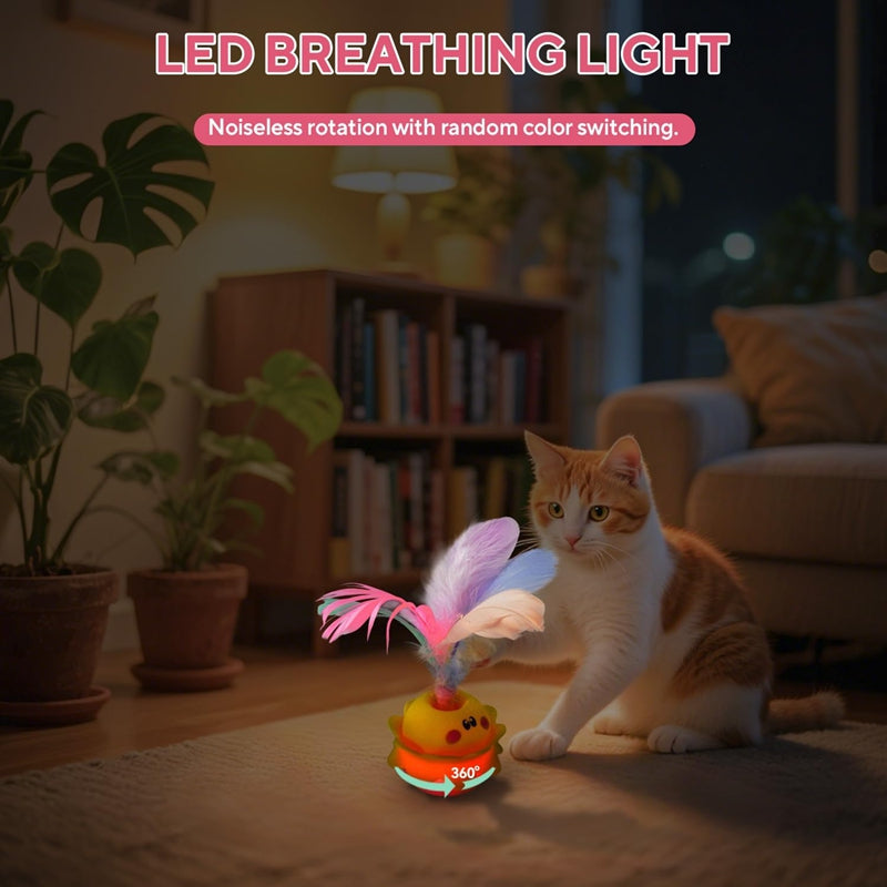 Automatic Interactive Cat Feather Toy