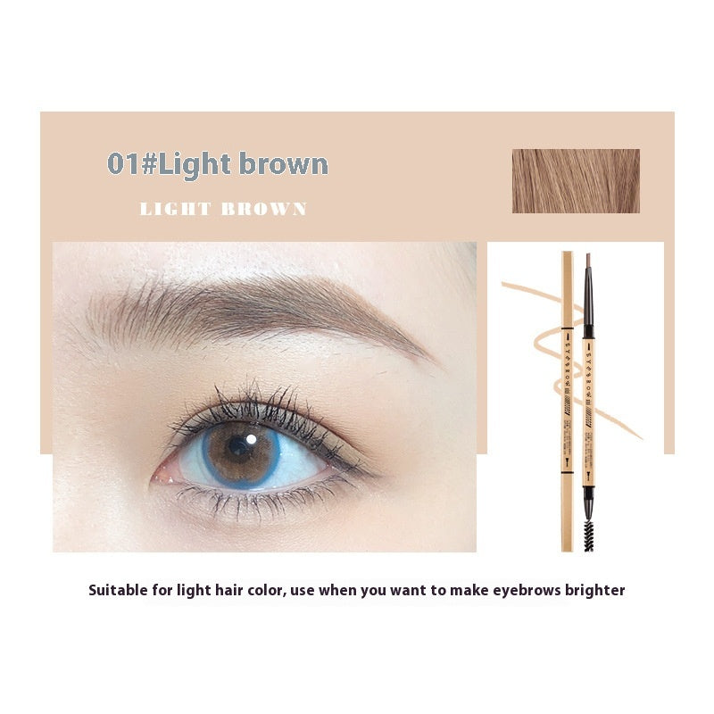 Petits baguettes en or Crayon de sourcils ultra fin Décoloration Résistante Naturelle Ultra-fine