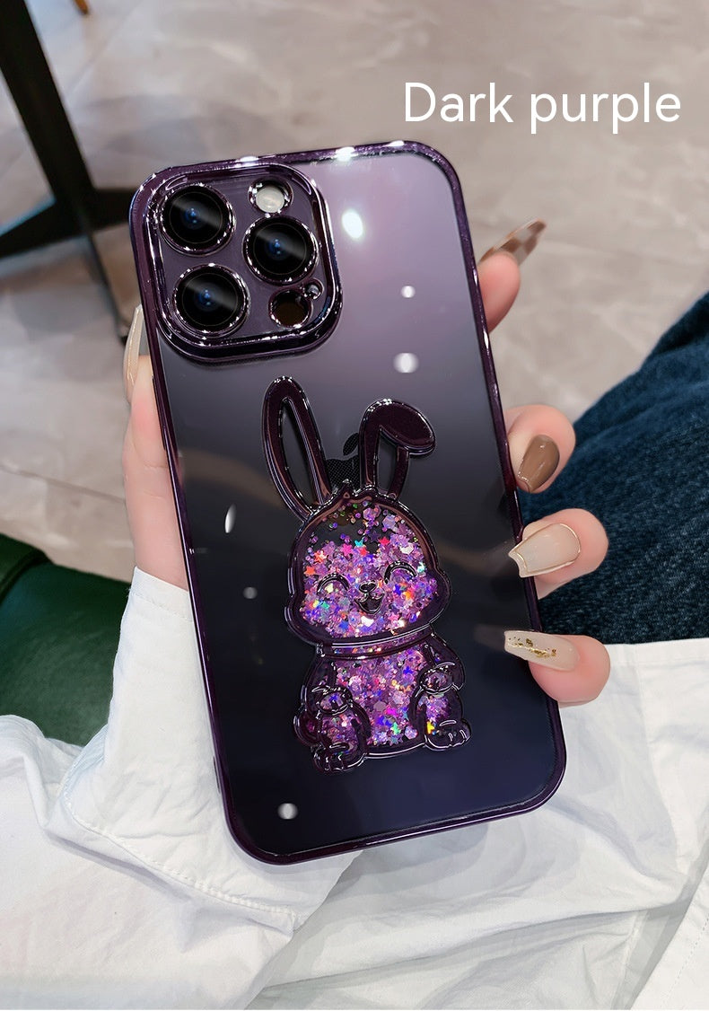 Lentille électroplastique en plastique Protecteur de téléphone Année Quicksand Rabbit Drop-