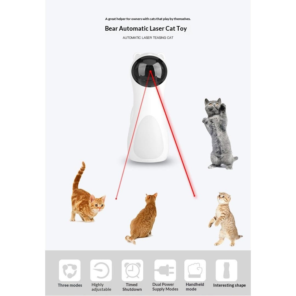 Jouet automatique de chat laser multi-angle pour chat.