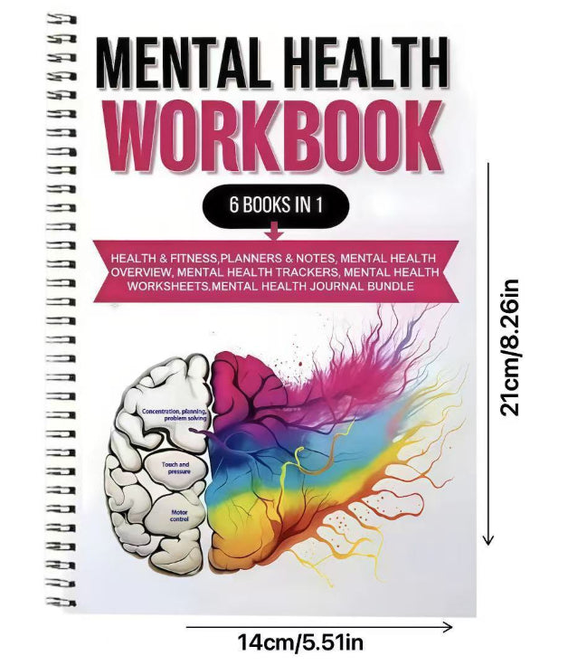 Cerveau Santé mentale Carnet de notes Planification de la santé mentale Carnet de notes
