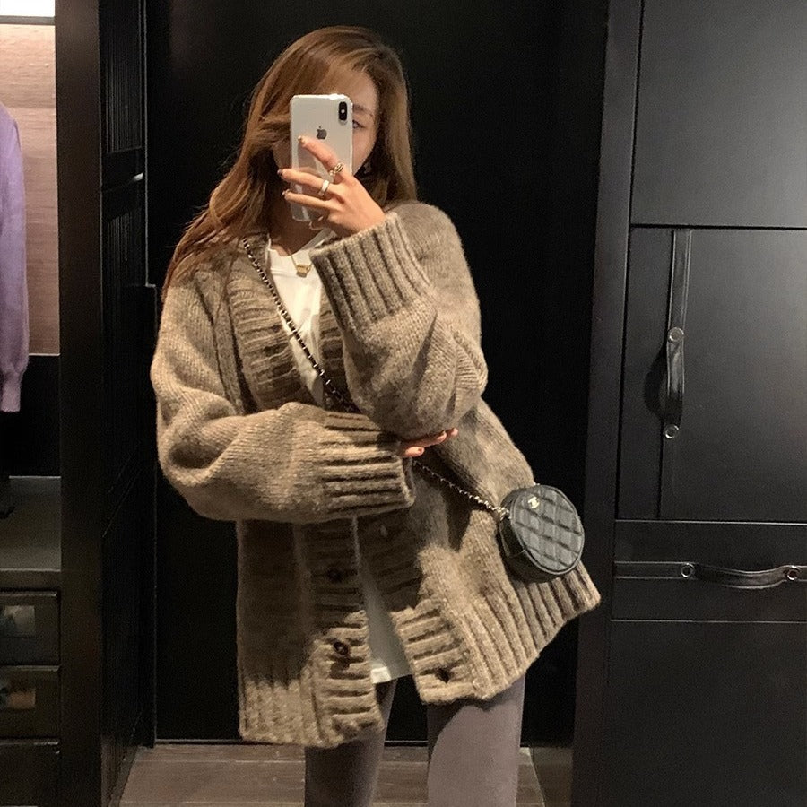 Chandail tricoté Cardigan Coat Femmes
