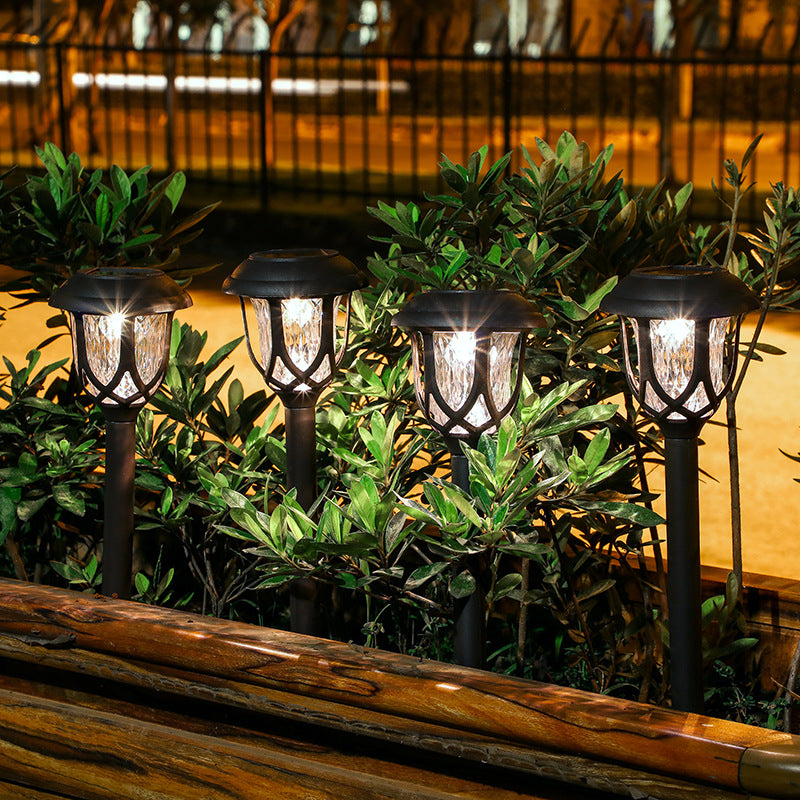 Lampe de jardin de pelouse solaire extérieure LED lumière décorative