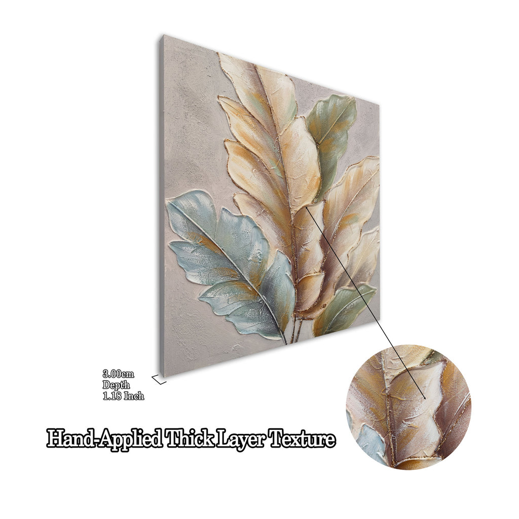 24x24 Ensemble de 2 Leaf Art Botanique