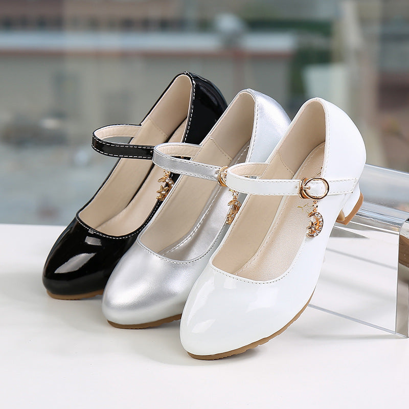 Chaussures pour enfants à couche unique en cristal coréen