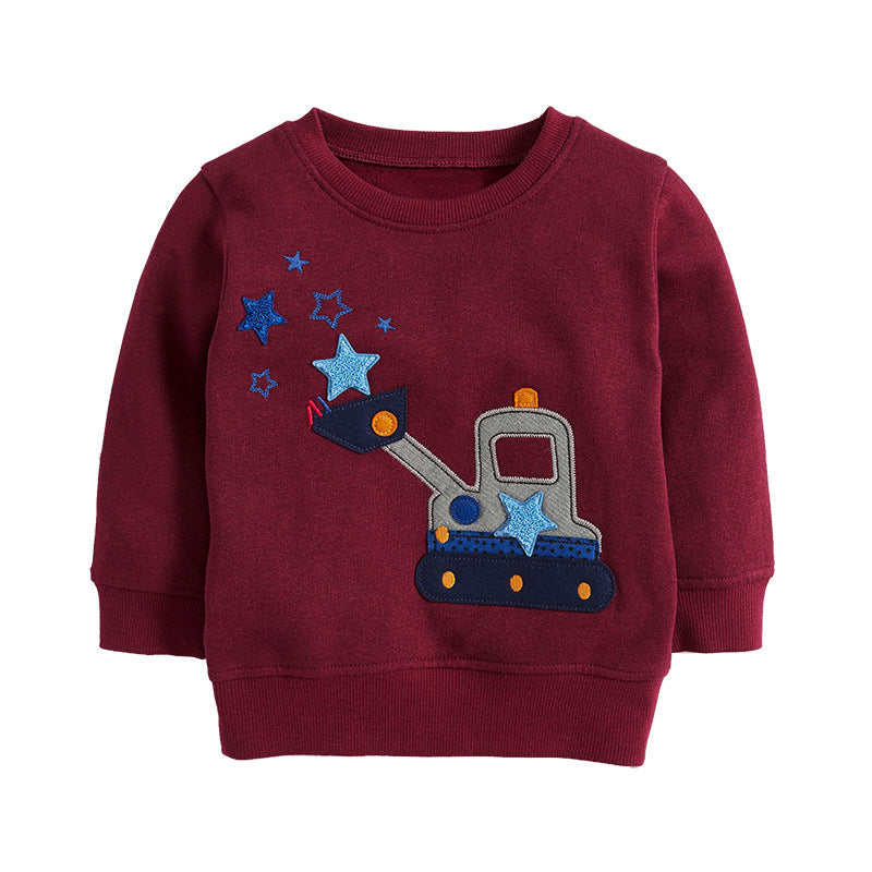 Enfants Chandails à manches longues Col rond Broderie