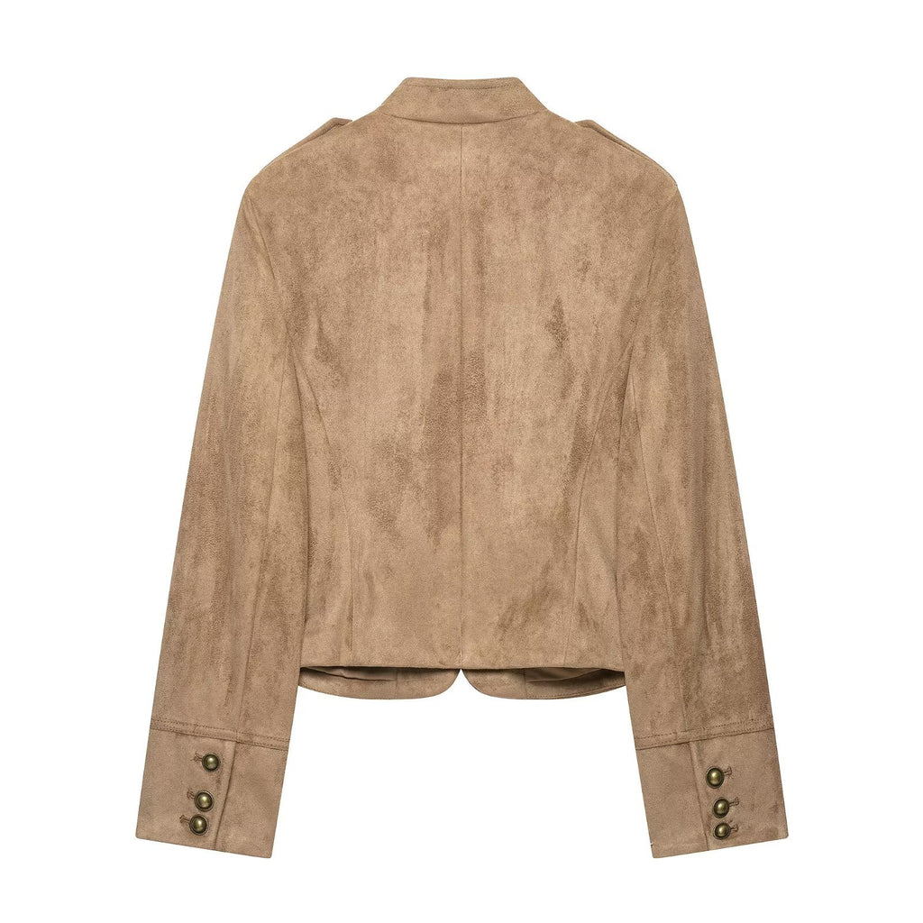 Veste stylish Stand-Collar avec plusieurs boutons
