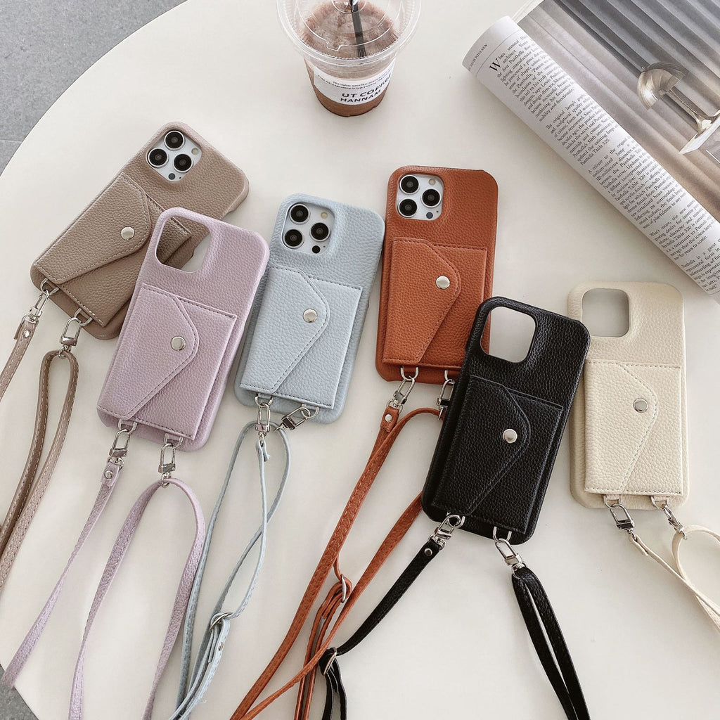 Porte-cartes japonaise et coréenne Étui de téléphone transverse