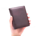 Cowhide Hommes Short Premium Feel Portefeuille en cuir pour hommes