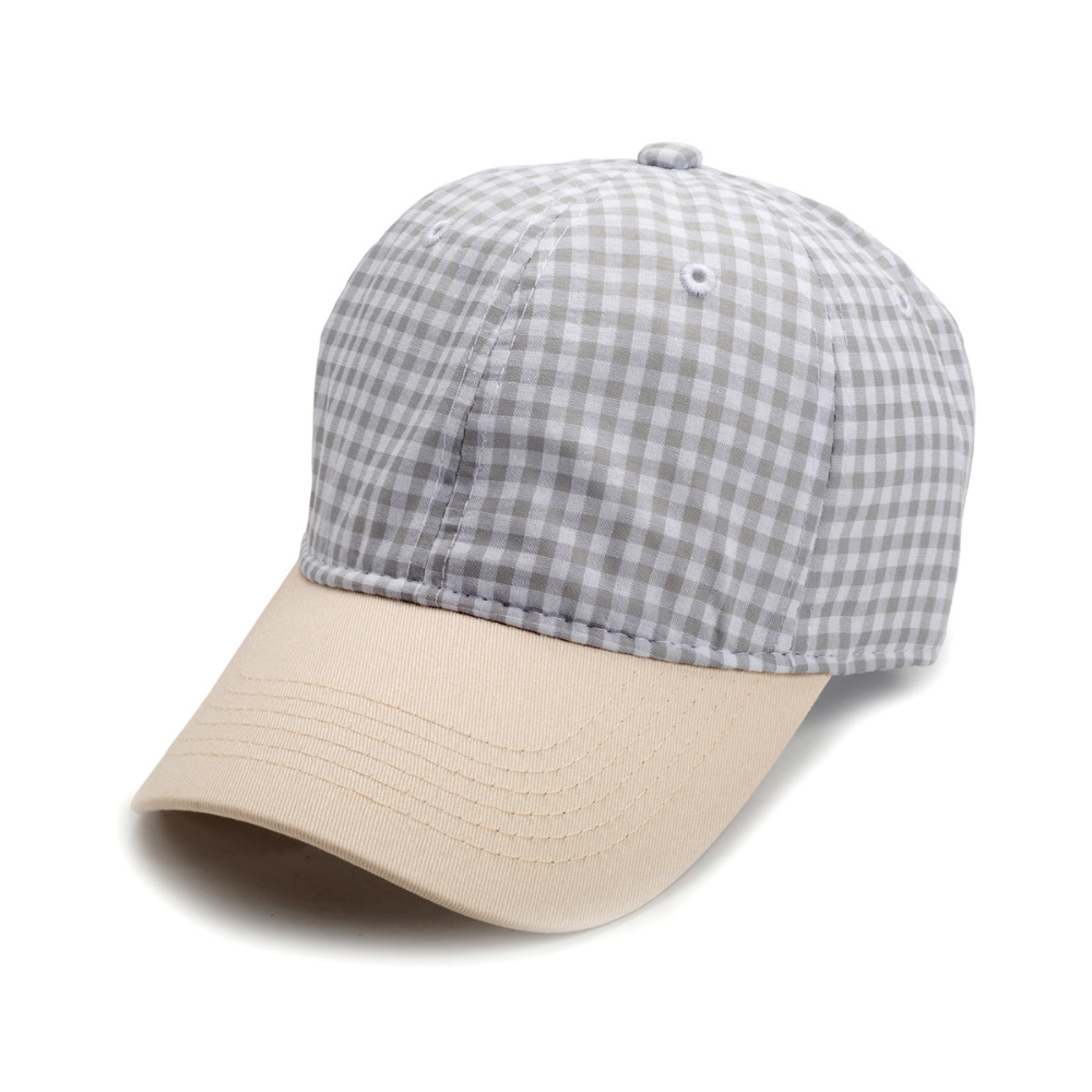 Hommes et femmes Multi-couleur Casquette de baseball à petits carreaux. Mode et style frais. P