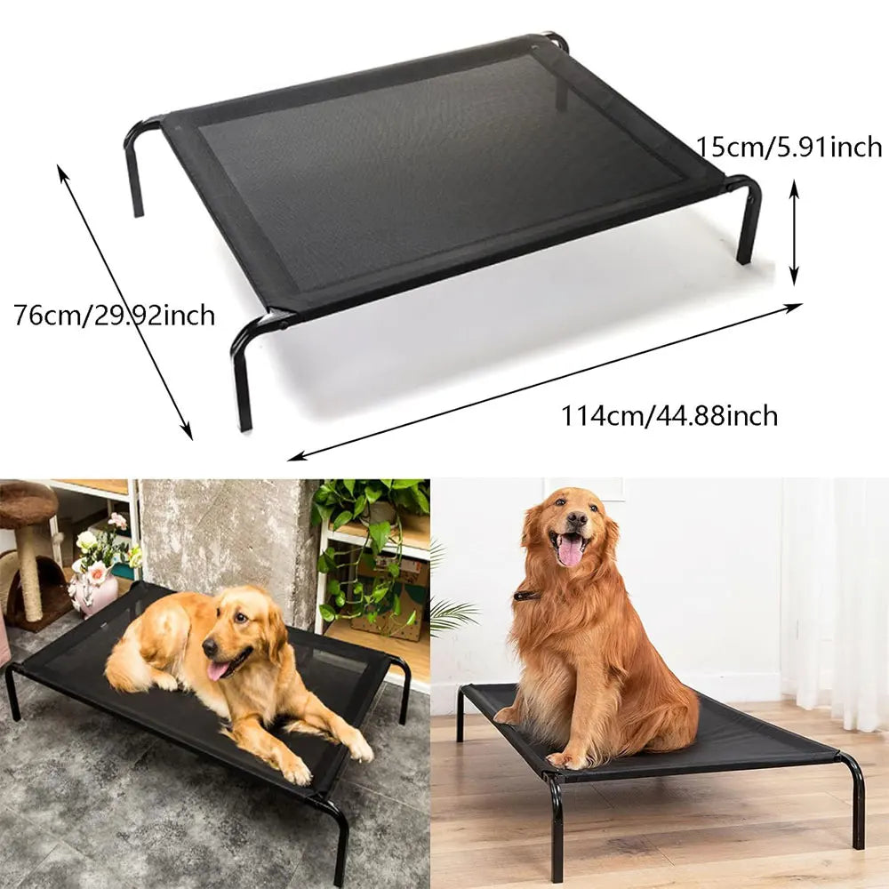 Lit de chien surélevé imperméable avec pieds antidérapants
