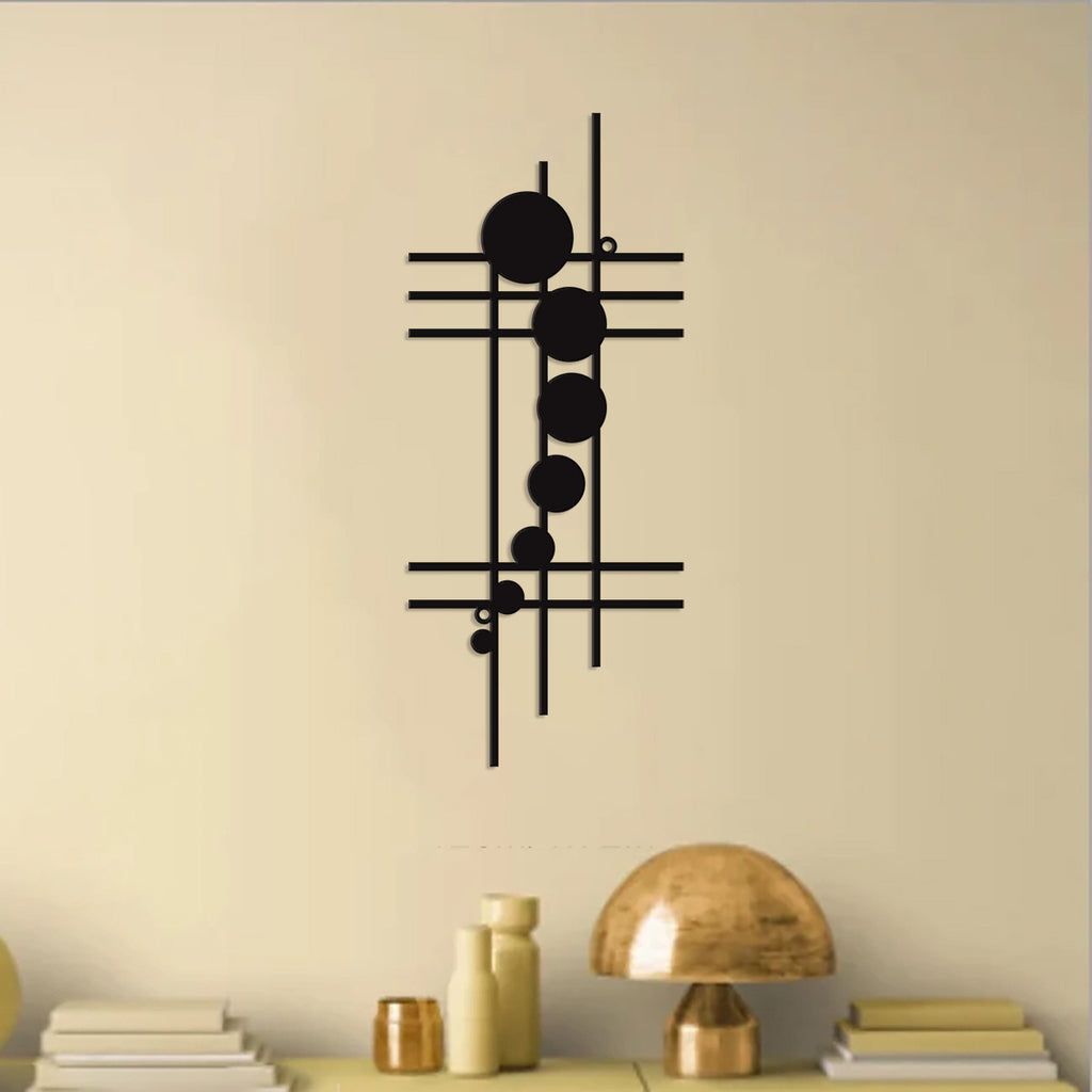 Décor de mur en métal géométrique moderne artistique