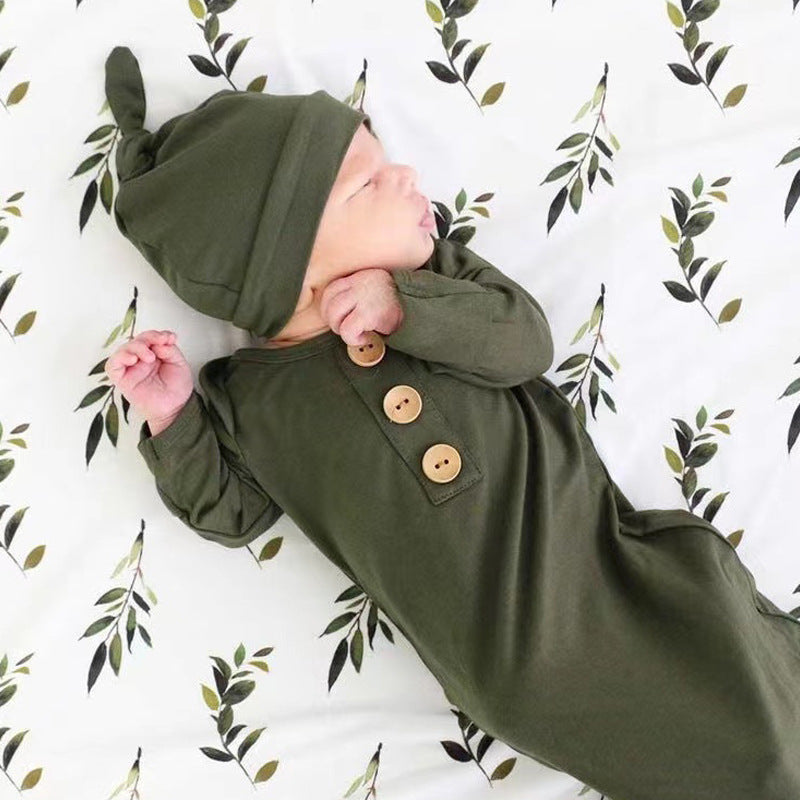 Bamboo Fiber Knotted Baby Body Combinaison