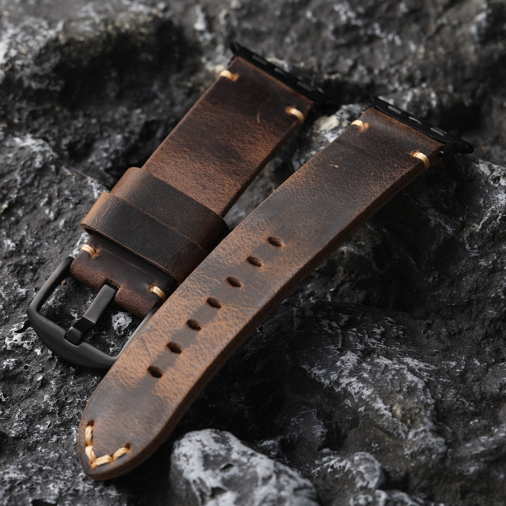 Bracelet en cuir de vache fait main