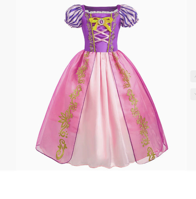 Robe de Dentelle Tutu pourpre pour petites filles