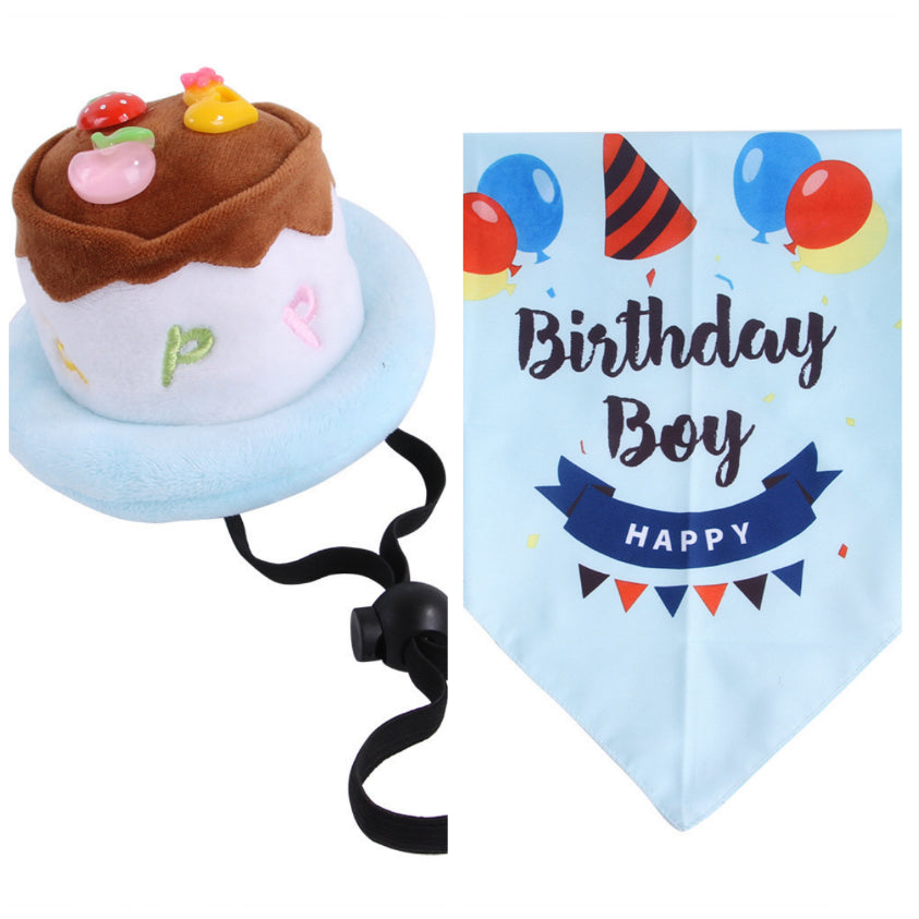 Chat mignon Chapeau de gâteau d'anniversaire
