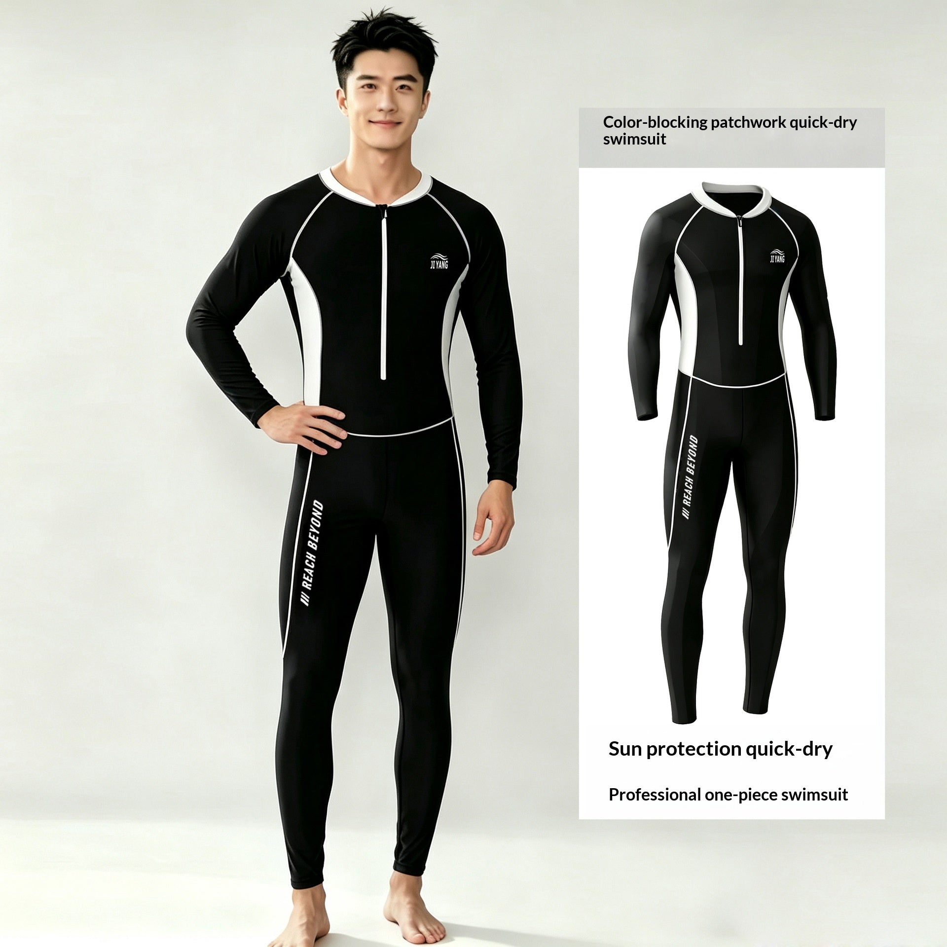 Maillot de bain de protection solaire monopiéce pour hommes