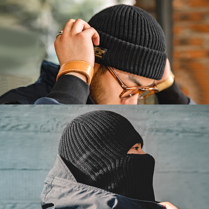 Bonnet chaude pour peau de Melon tricotée vintage