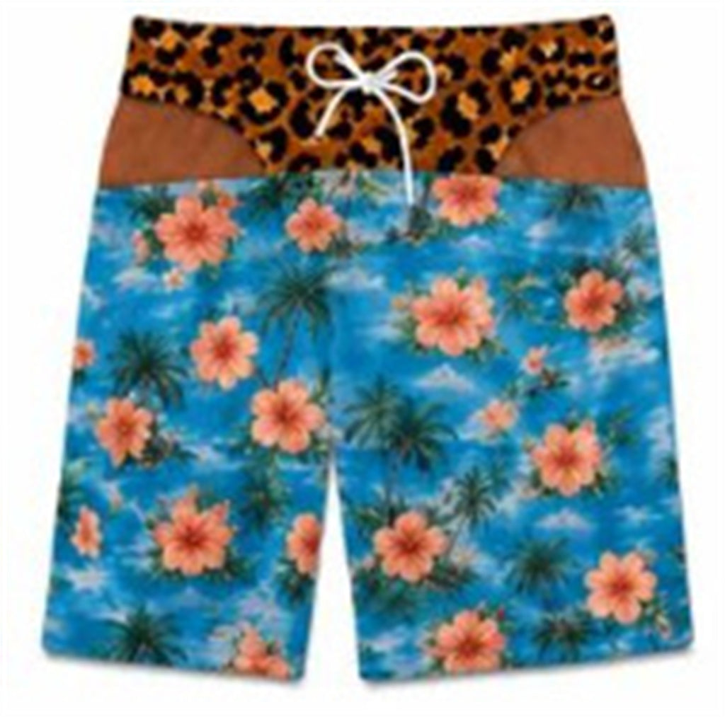 Short casual respirant imprimé homme