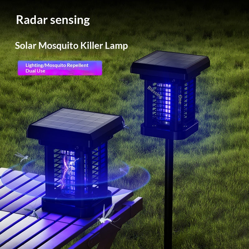 Lampe solaire anti-moustique extérieure