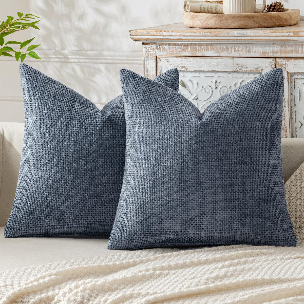 Plain Knitted Solid Color Soft Soap Bubble Pillow