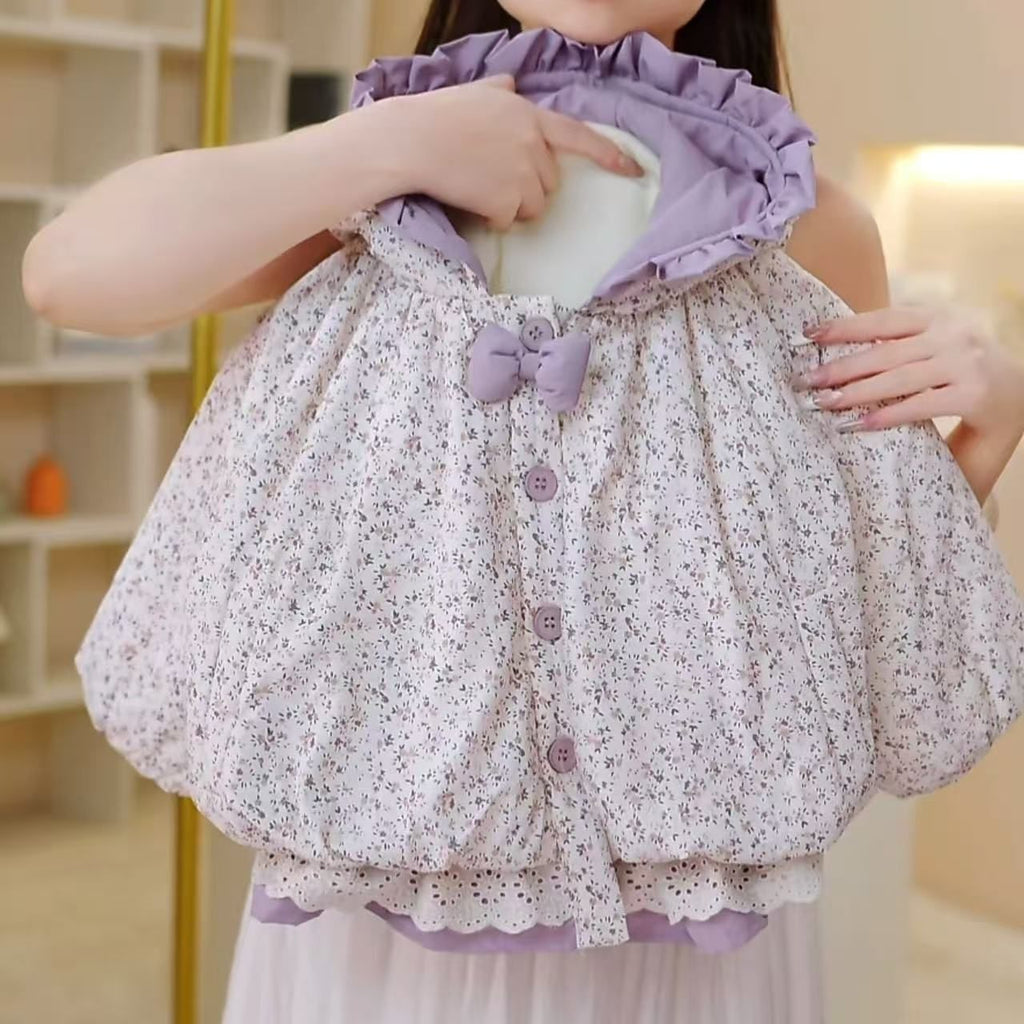 Filles à capuche Thickened Fleece Deux-Piece Set