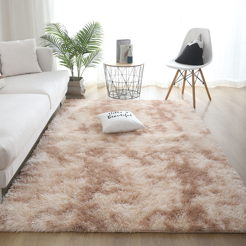 Coiffure en soie teinte de tapis Coiffure en peluche Chambre à coucher et ménage