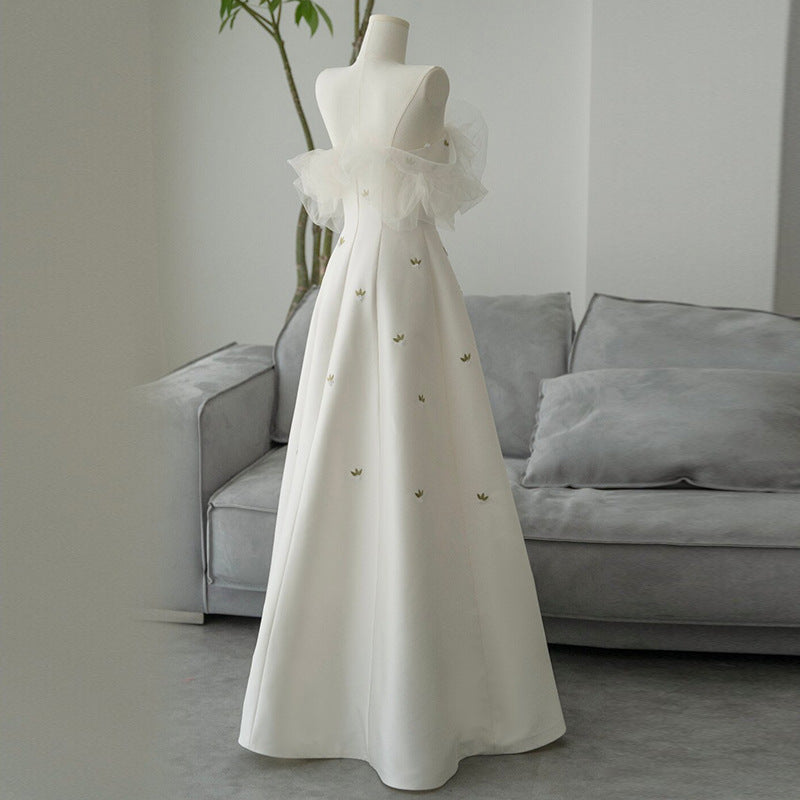 Mousseline Élégant haut de gamme style forêt Gown soirée