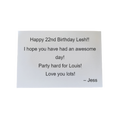 Carte de voeux d'anniversaire