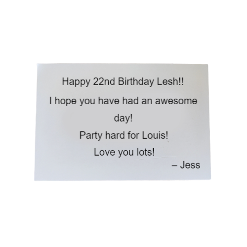 Carte de voeux d'anniversaire