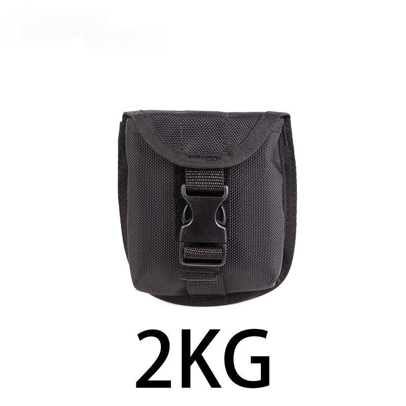 Ceinture de plongée de 2 kg avec poche de poids à boucle