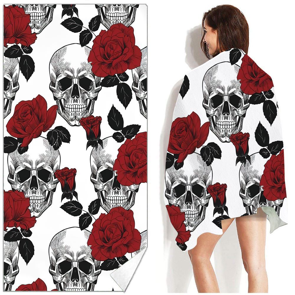 Serviette de plage Bohemian imprimée pour la natation