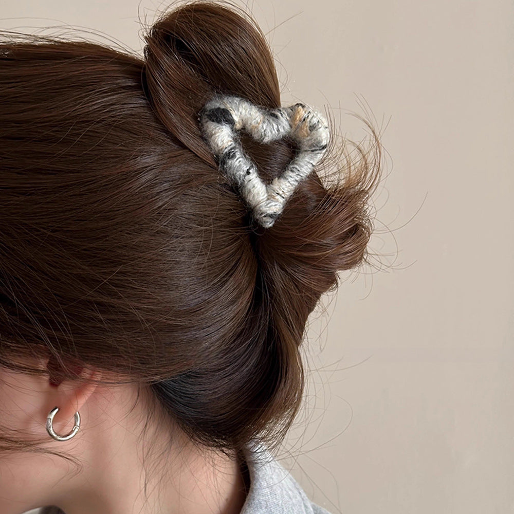 Automne Et Hiver En peluche Love Grip Femme petite taille haute queue de cheval Coiffure