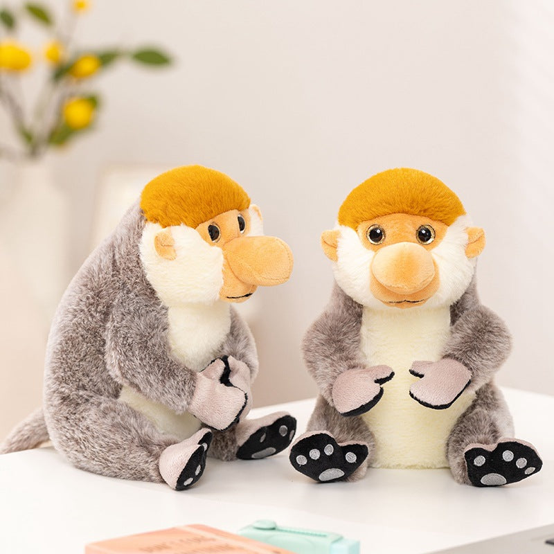 Plush Proboscis Monkey Simulation Toy