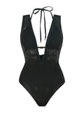 Robe de bain bikini bicolore pour femmes