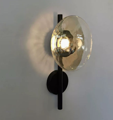 Mur en verre Sconce Fond Lumière murale