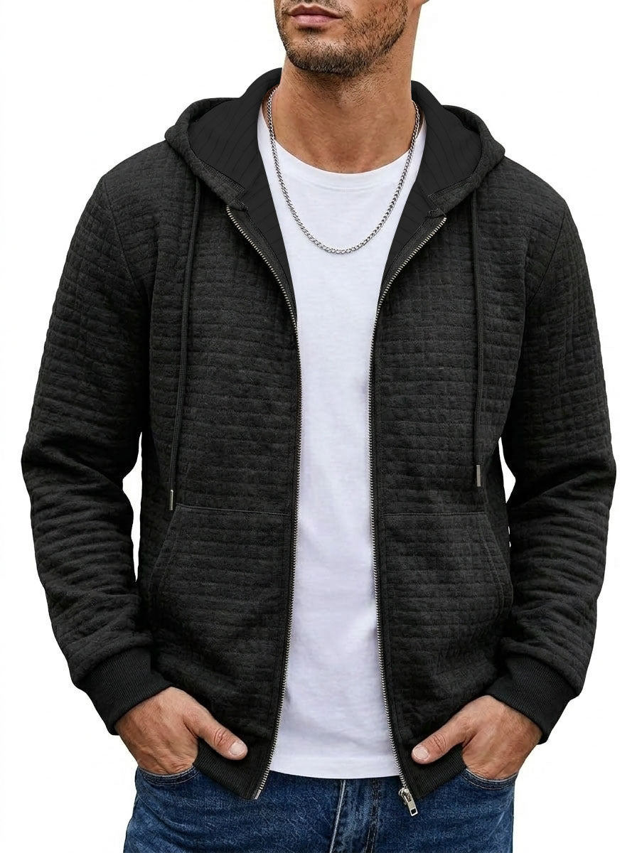 Veste de sweat à manches longues à capuche à capuche pour hommes