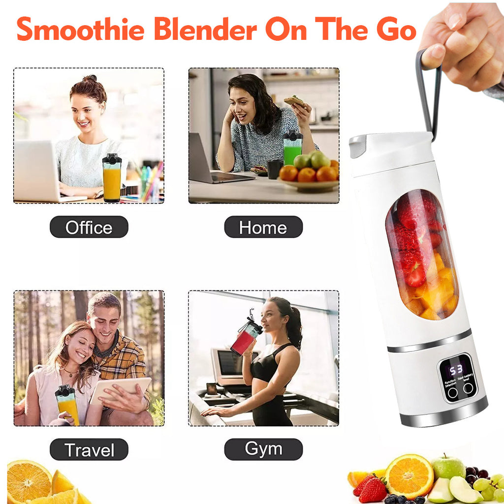 Portable USB Rechargeable Juicer Cup Mélangeur de mélangeur électrique Smoothie Maker 450ml