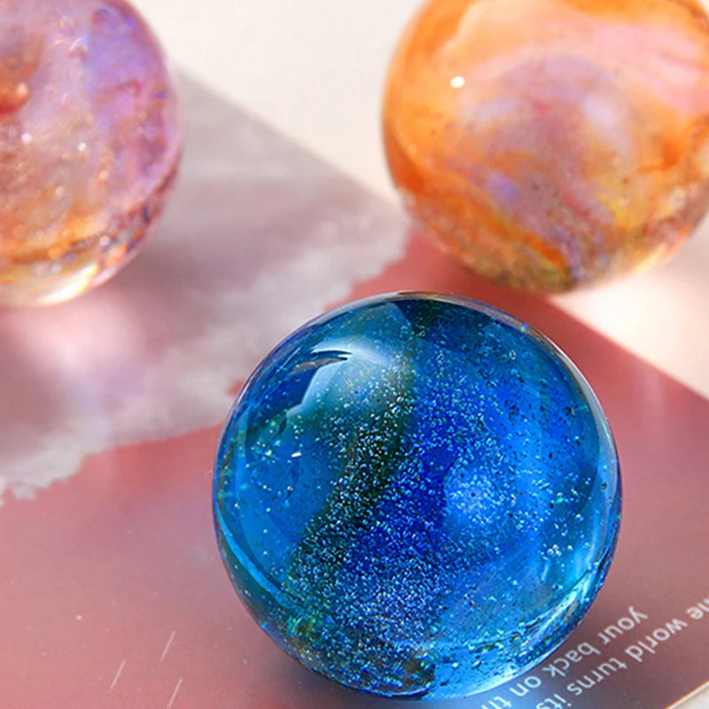 Sept éléments étoiles cristal boule de verre atmosphère lumière créative boule de glace colorée Accueil De