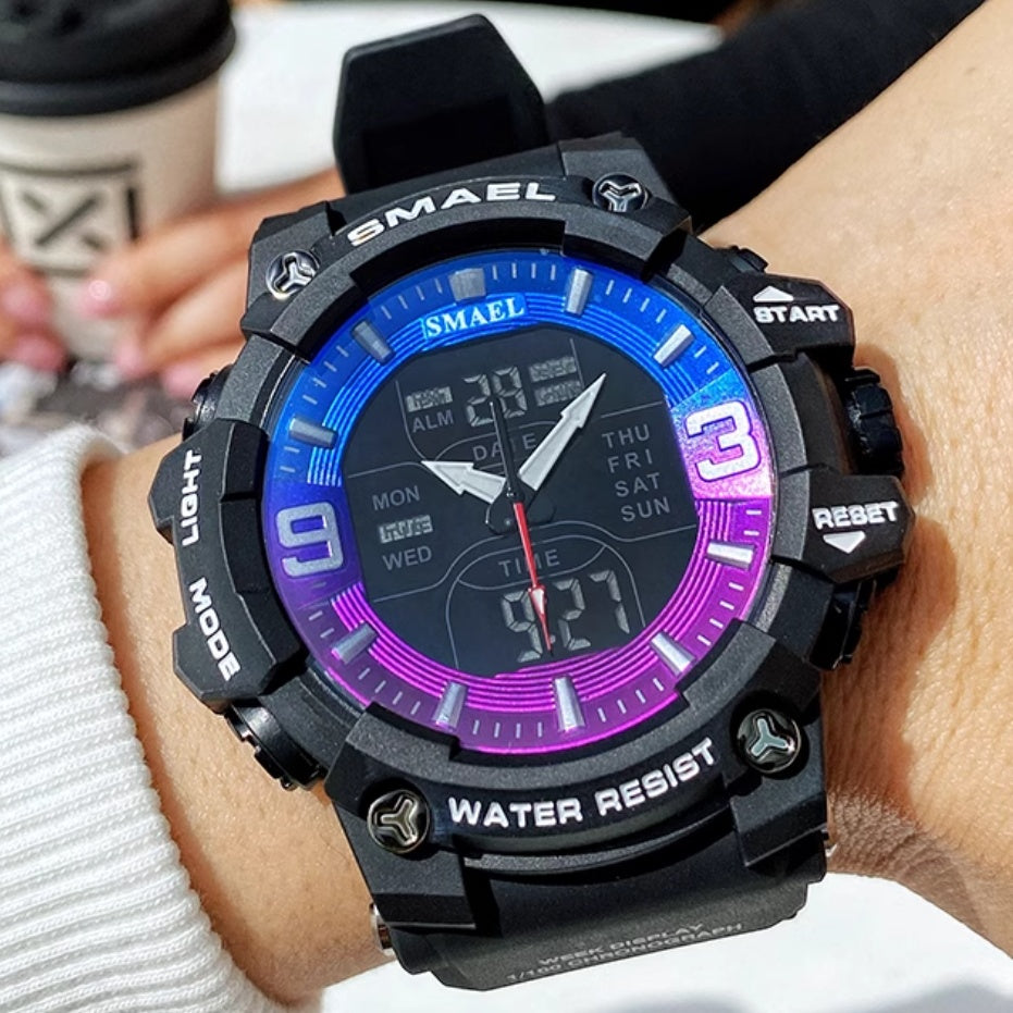 Montre électronique étanche à l'eau de sport
