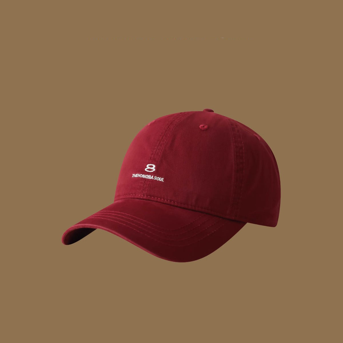 Les lettres brodées de couleur solide pour hommes et femmes 8 Soft Top Ajustable Mode C